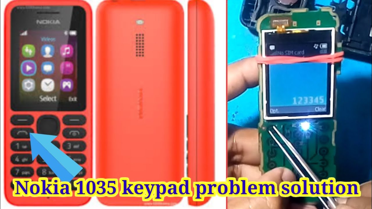 💞Nokia 1035 calling button, problem / keypad problem, solution.#nokia