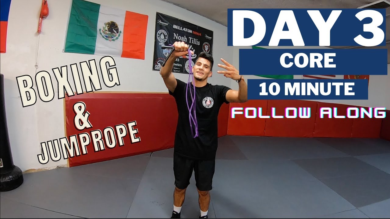 Follow Along Boxing & Jump Rope | Day 3 Core