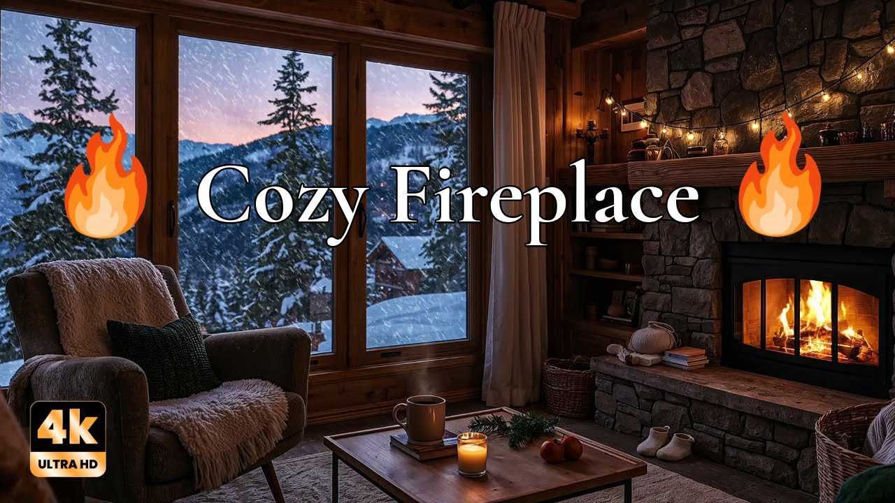 🔥 Cozy Fireplace LIVE 24/7 – Relaxing Fire Sounds for Sleep, Study & Stress Relief