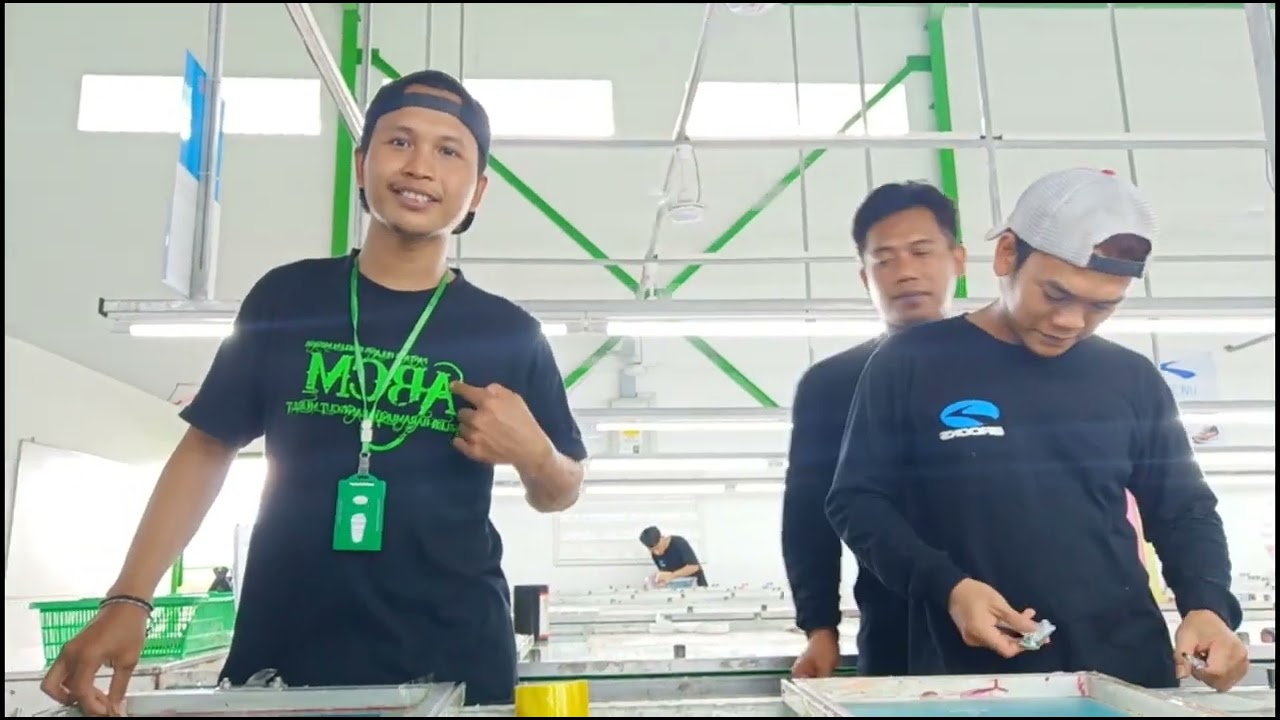 documenter PT YNI cirebon . pabrik printing sepatu cirebon .
