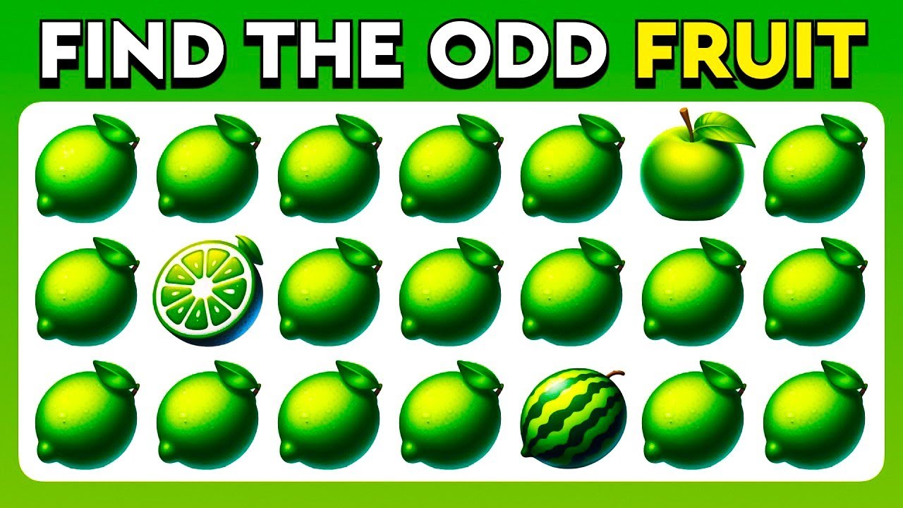 Find the Odd One Out Emoji 🧠 | Emoji Quiz Challenge | Only 1% Can Get All Right