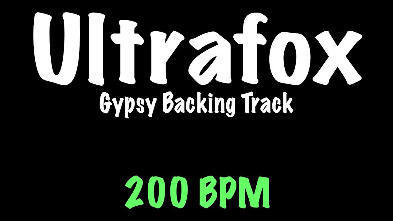 Ultrafox - Gypsy Jazz Backing Track 200 BPM - Django Reinhardt