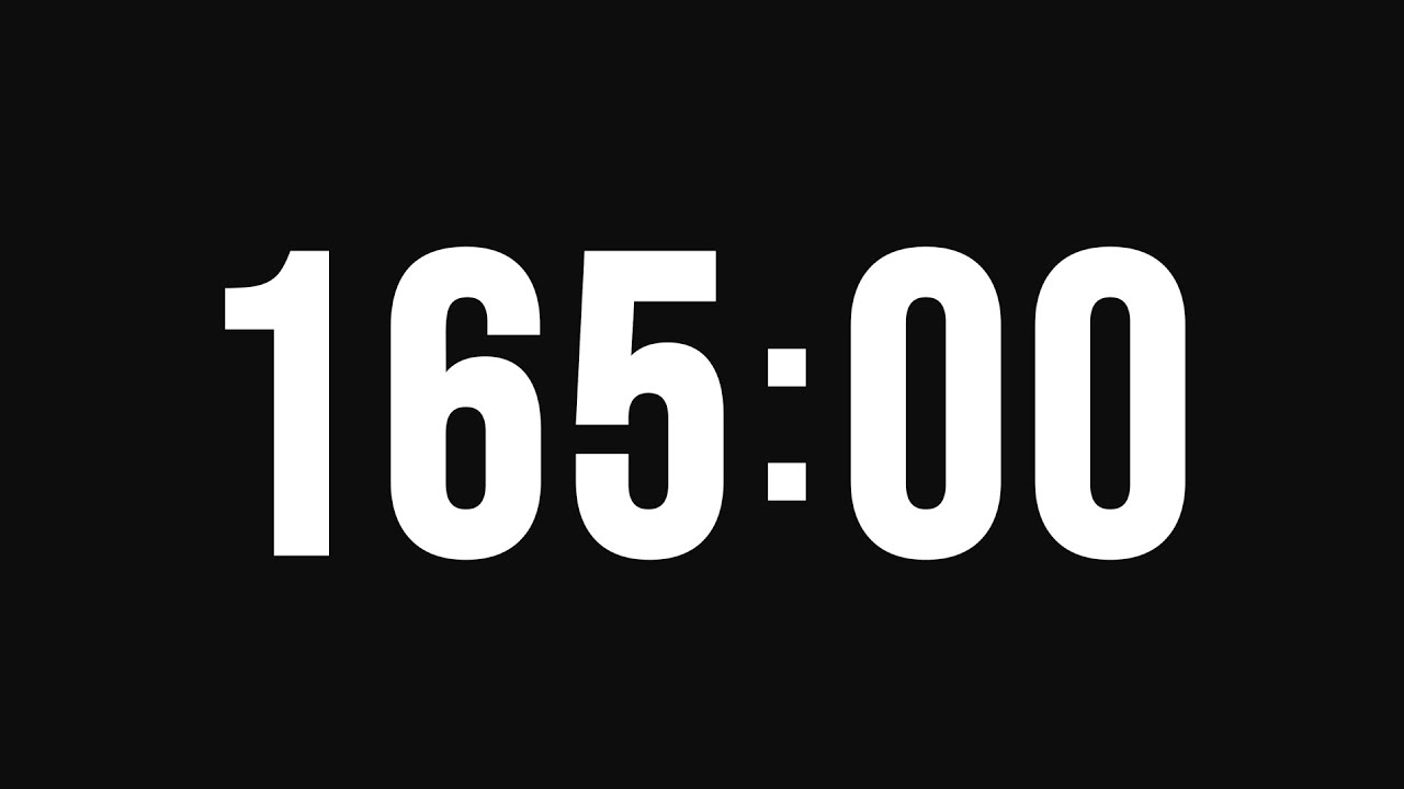 165 Minute Timer