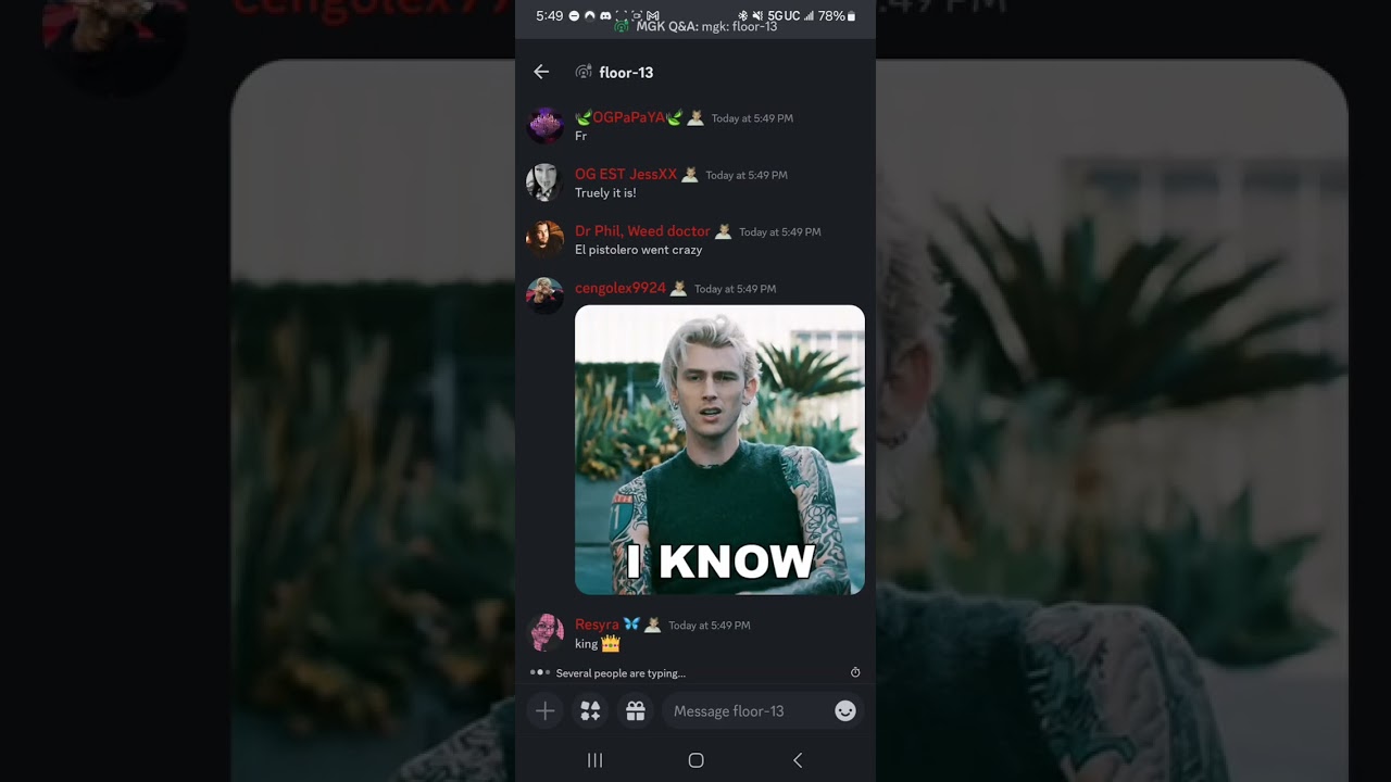 MGK Discord Q&A Floor 13 Edition 7/7/24