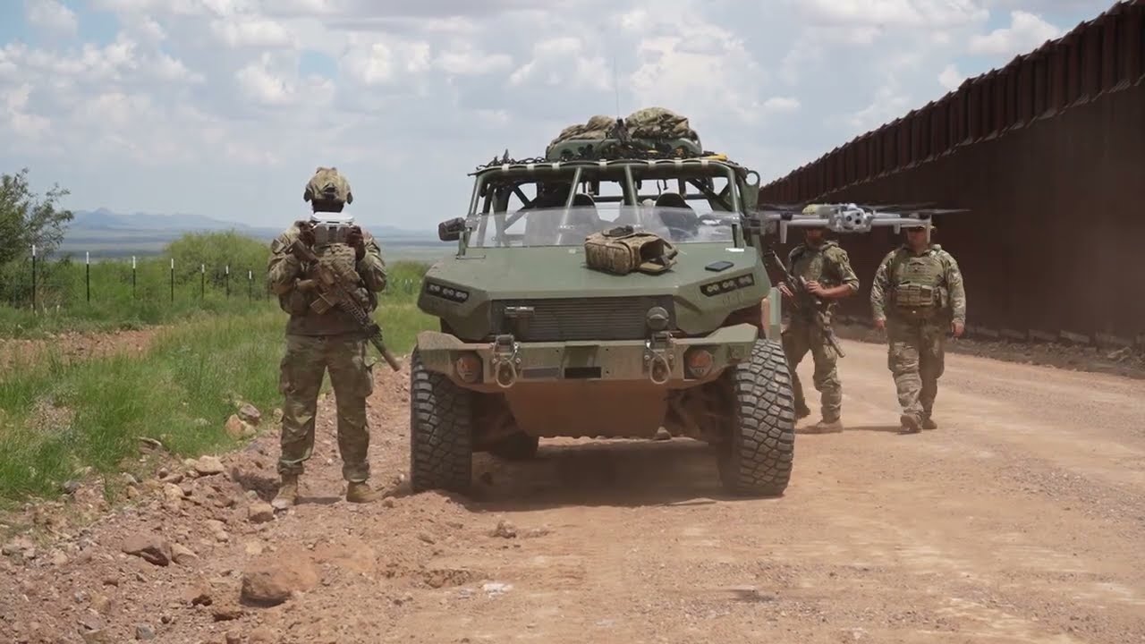 Американские военные проводят операцию с использованием дронов на южной границе