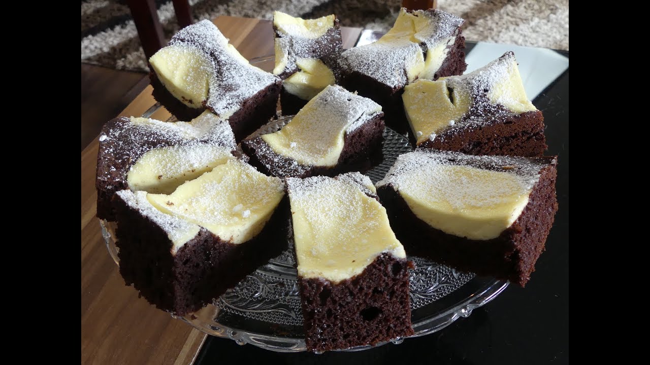 Schmandkuchen mit Schokolade/ Kuhflecken Kuchen/Blechkuchen/R&uuml;hrkuchen/➡️➡️&auml;hnlich wie Zupfkuchen