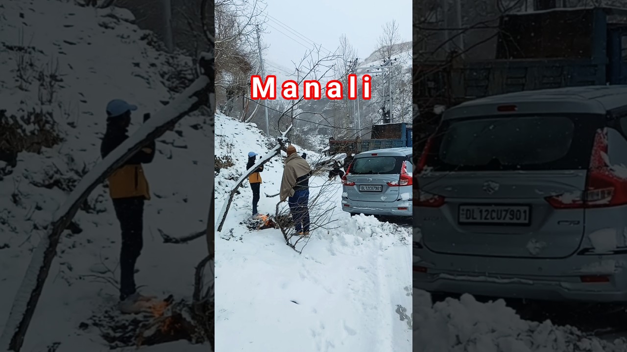 Manali today | Manali snowfall today | Solang Valley snowfall today | 