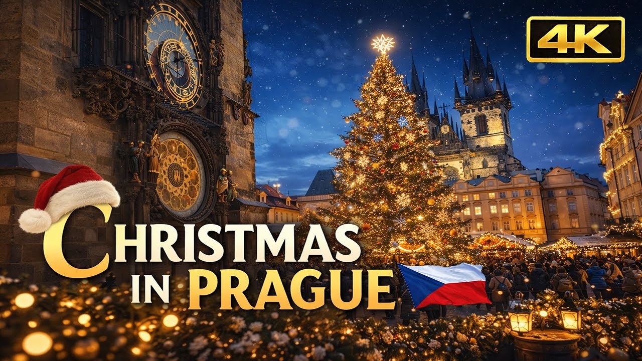 Prague Christmas Market 🎄 | Cinematic Walking Tour | 4K 60FPS
