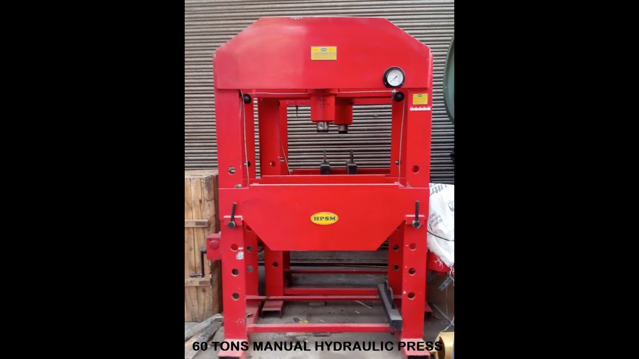 60 Tons Hydraulic Press Manually operated for price contact 9830350773 /  9872232950