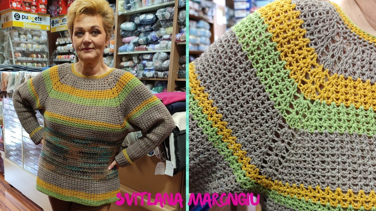 Maglioncino semplice all'uncinetto