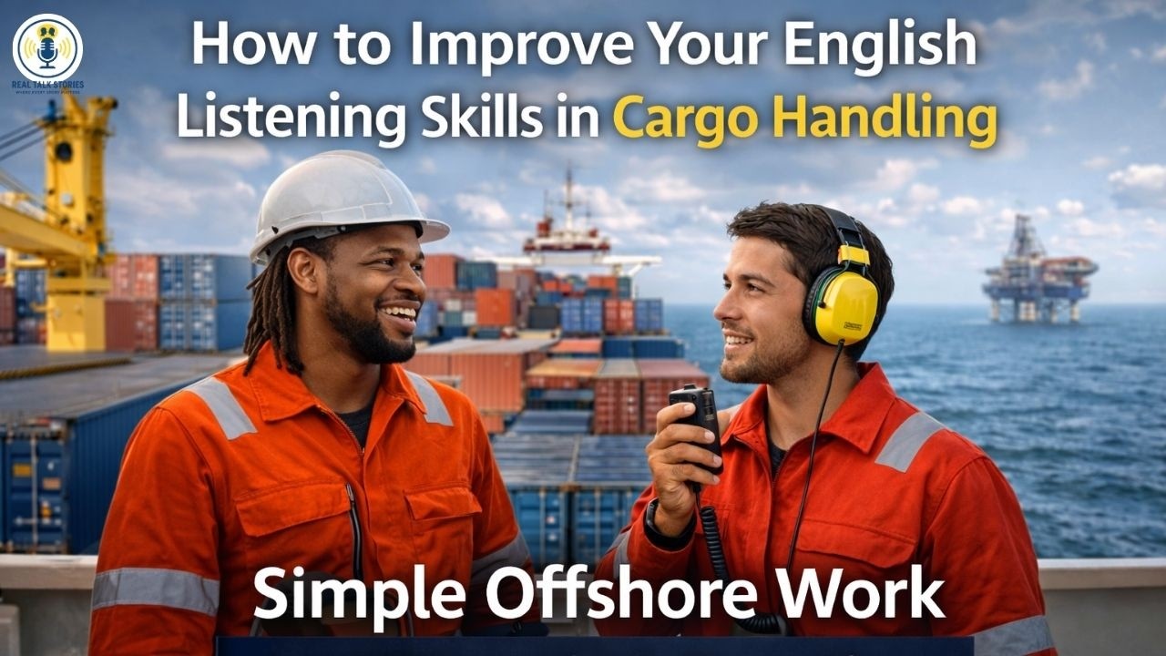 How to Improve English for Cargo Handling Offshore | Real Radio Operator Conversation Practice