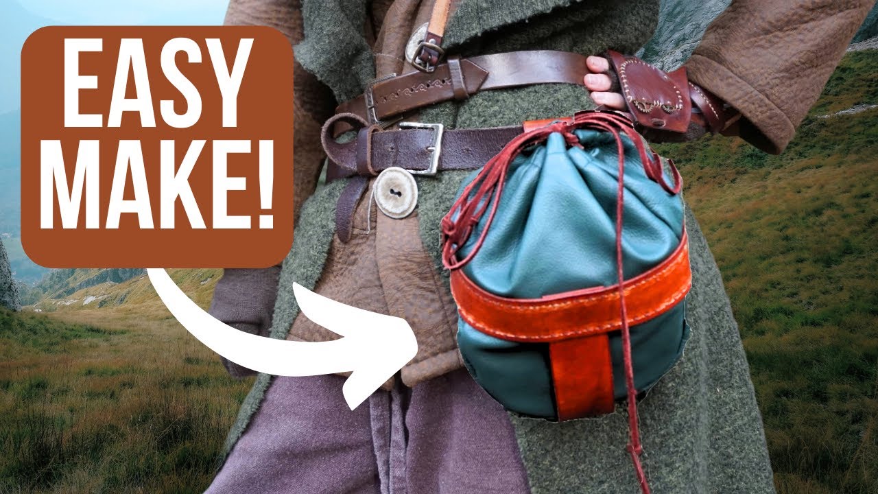 Never Lose Your Snacks Again By Making This Leather Belt Pouch - Pattern Download