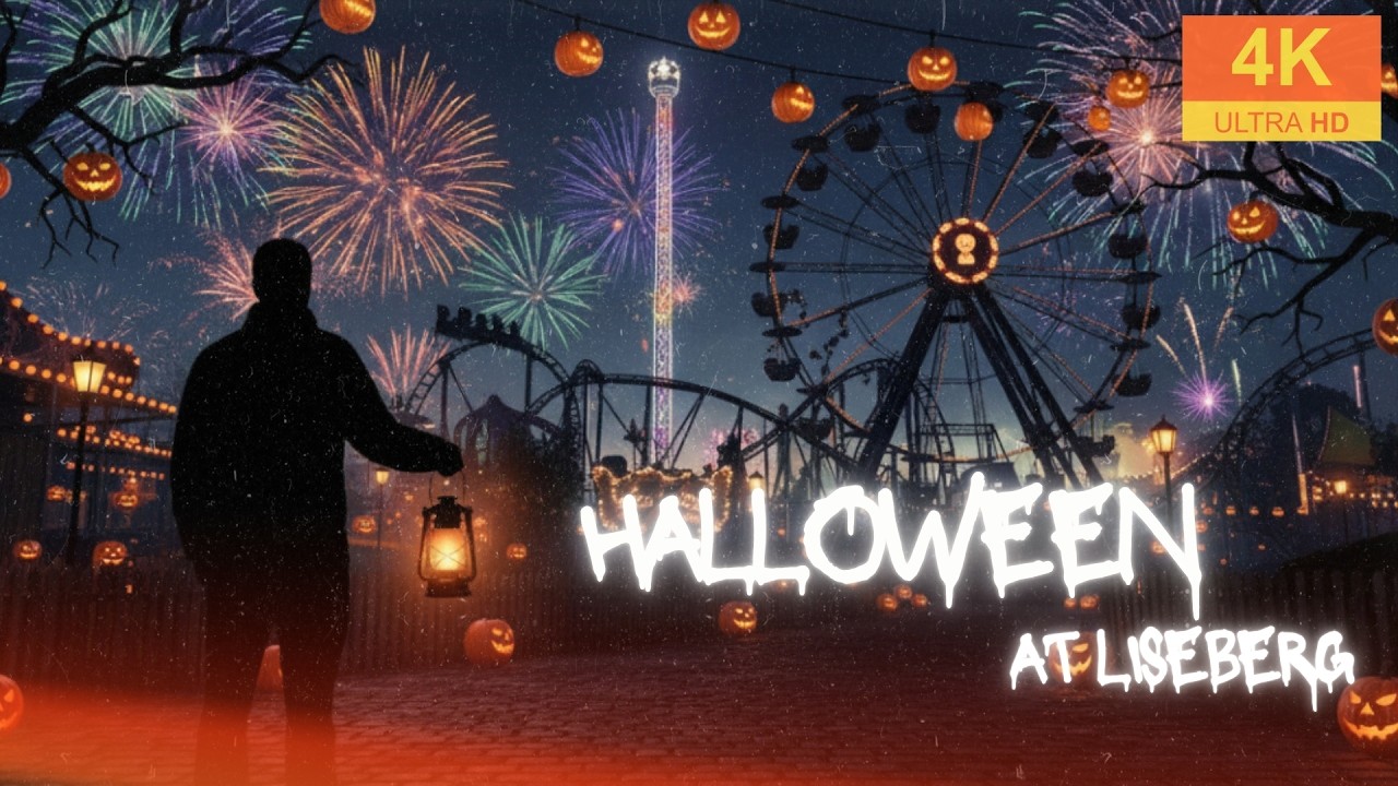 Halloween at Liseberg Sweden | Full Park Walkthrough & Haunted Adventure | 4K UHD +18