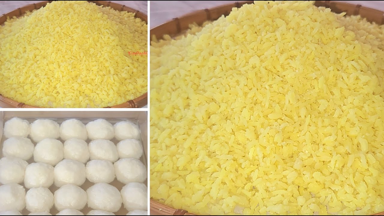 No say với xôi vò cơm rượu-Cách hấp xôi vò tơi rời mà mềm dẻo màu đẹp- Sticky rice with mung beans
