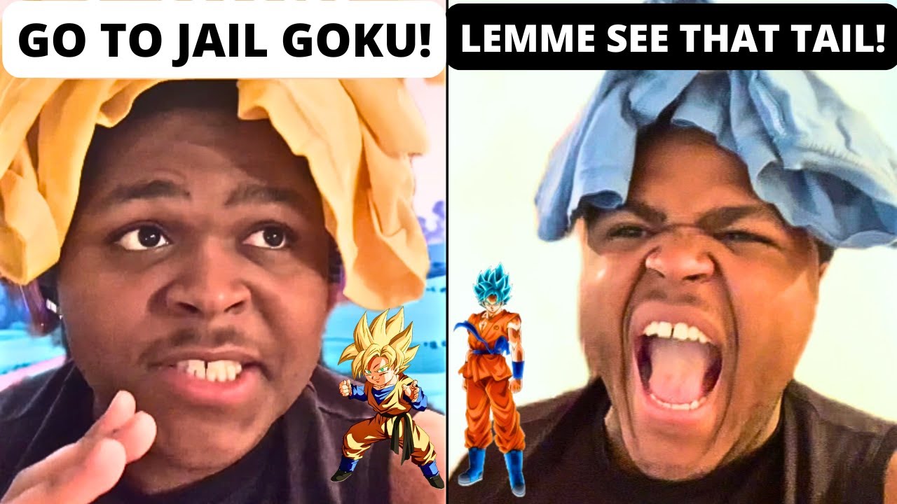 BLUE GOKU VS SUPER SAIYAN GOTEN