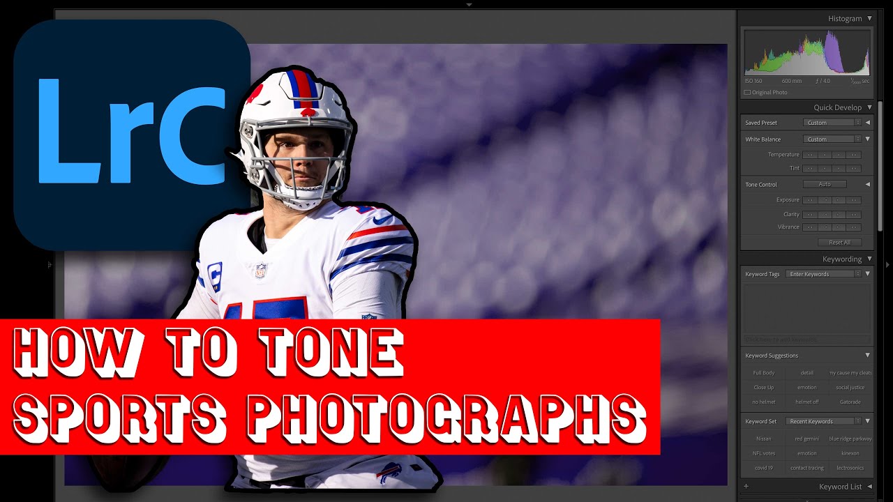 How to tone sports photographs in Adobe Lightroom Classic