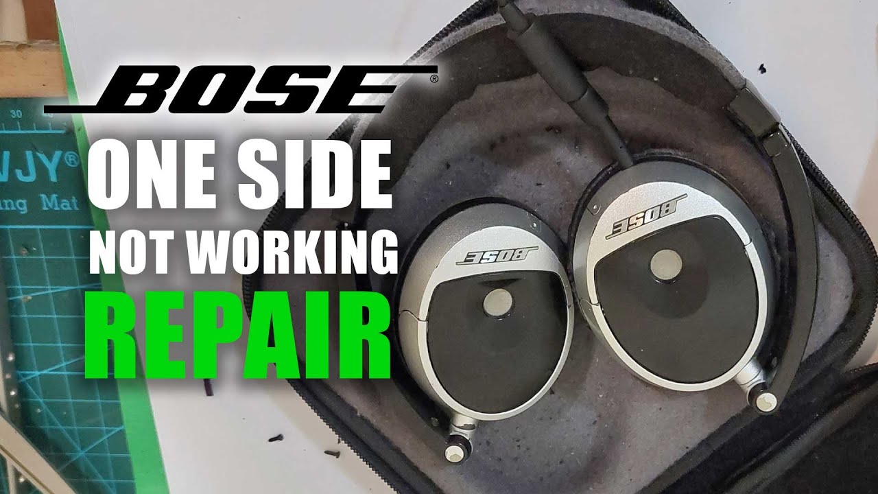 Наушники BOSE: не работает один из наушников - проблема решена