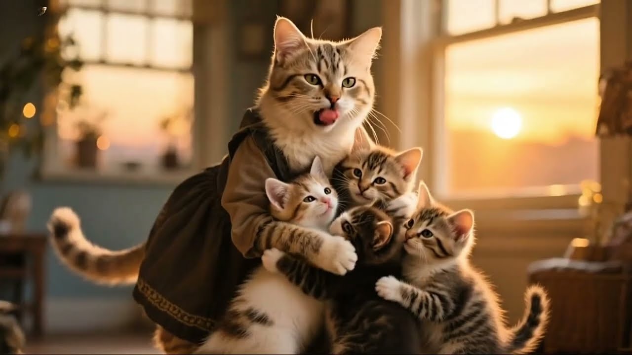  "The Emotional Journey of Mama Cat 🐱 | Heartwarming Cat Tale"