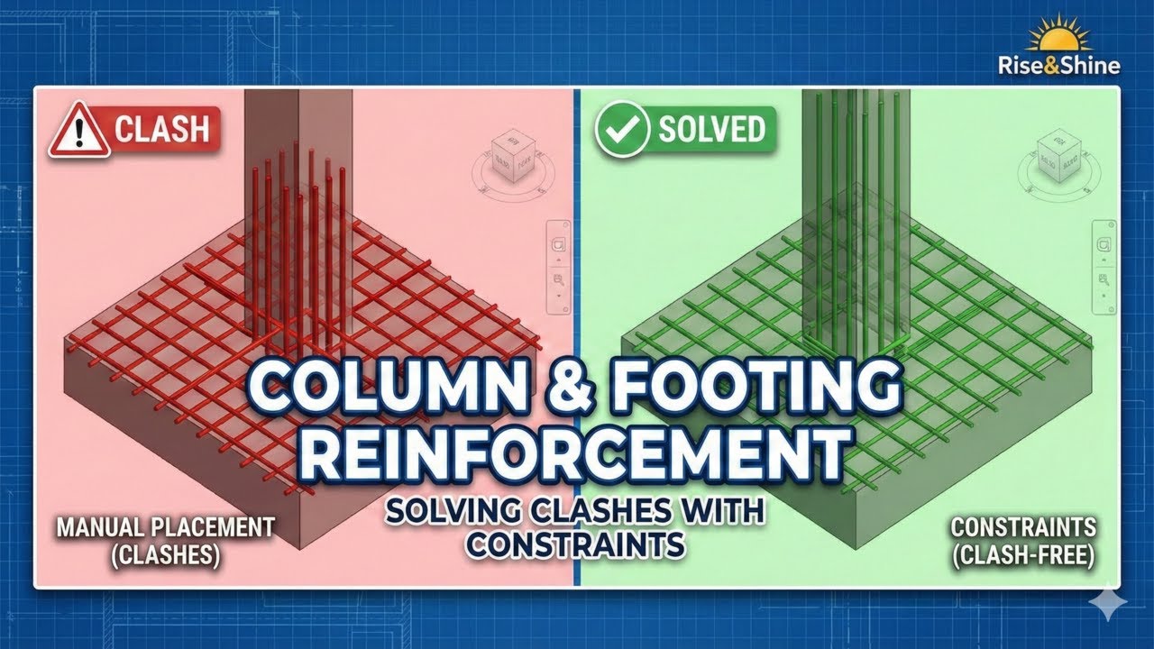 Structural Design #14  Master Column to Footing Rebar  Orientation, Hooks, & Constraints 