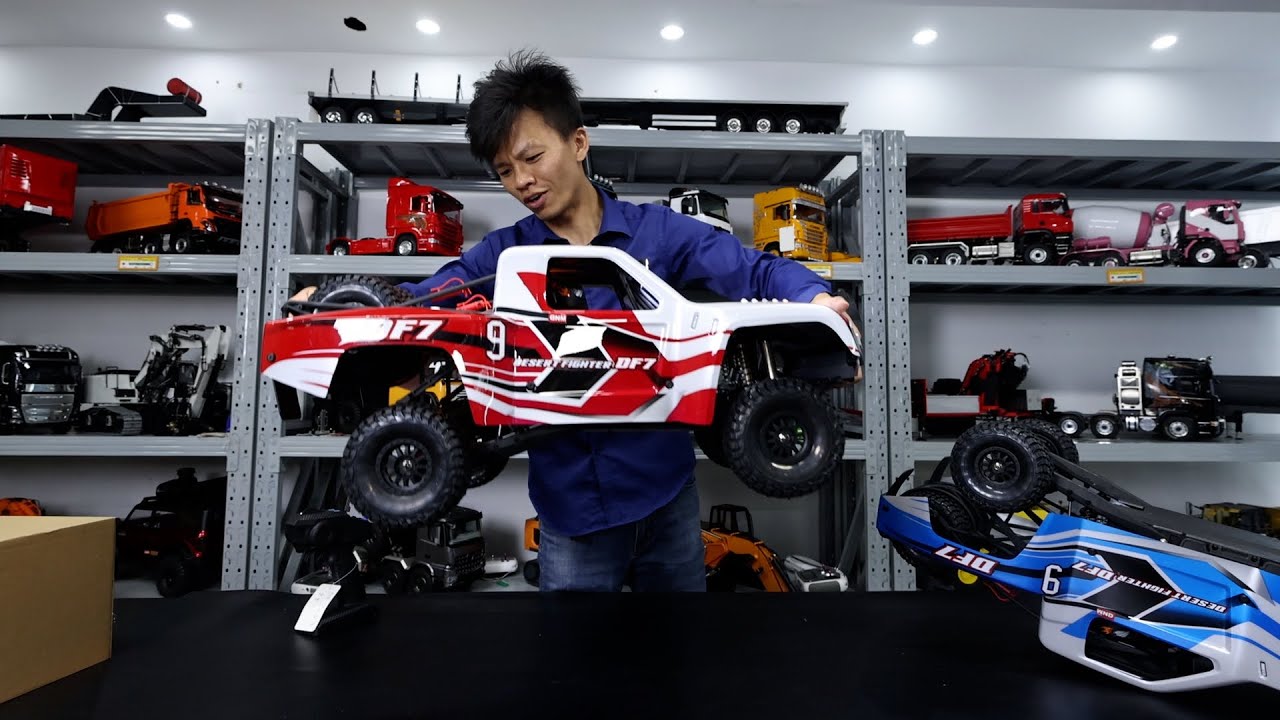 Unbox YIKONG-YK4072 offroad racing car 1/7 scale brushless 4X4 front diff.#rc #model #4wd