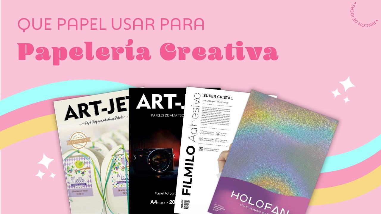 ¿Que PAPEL usar para PAPELERIA CREATICA y CANDY BAR?