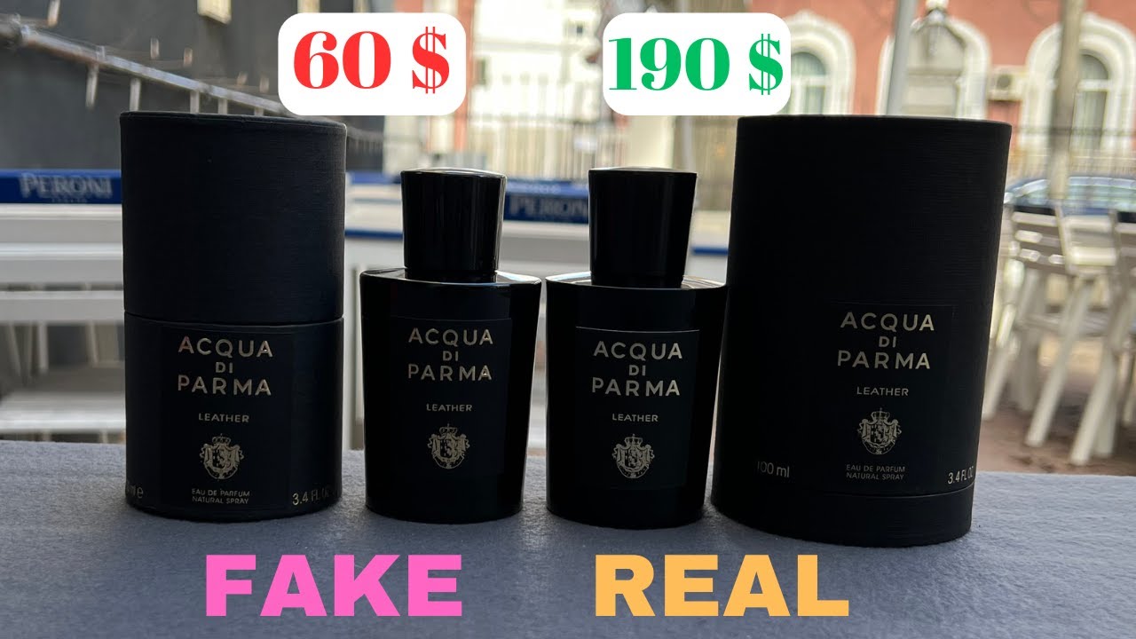 Fake vs Real Acqua di Parma Leather Perfume