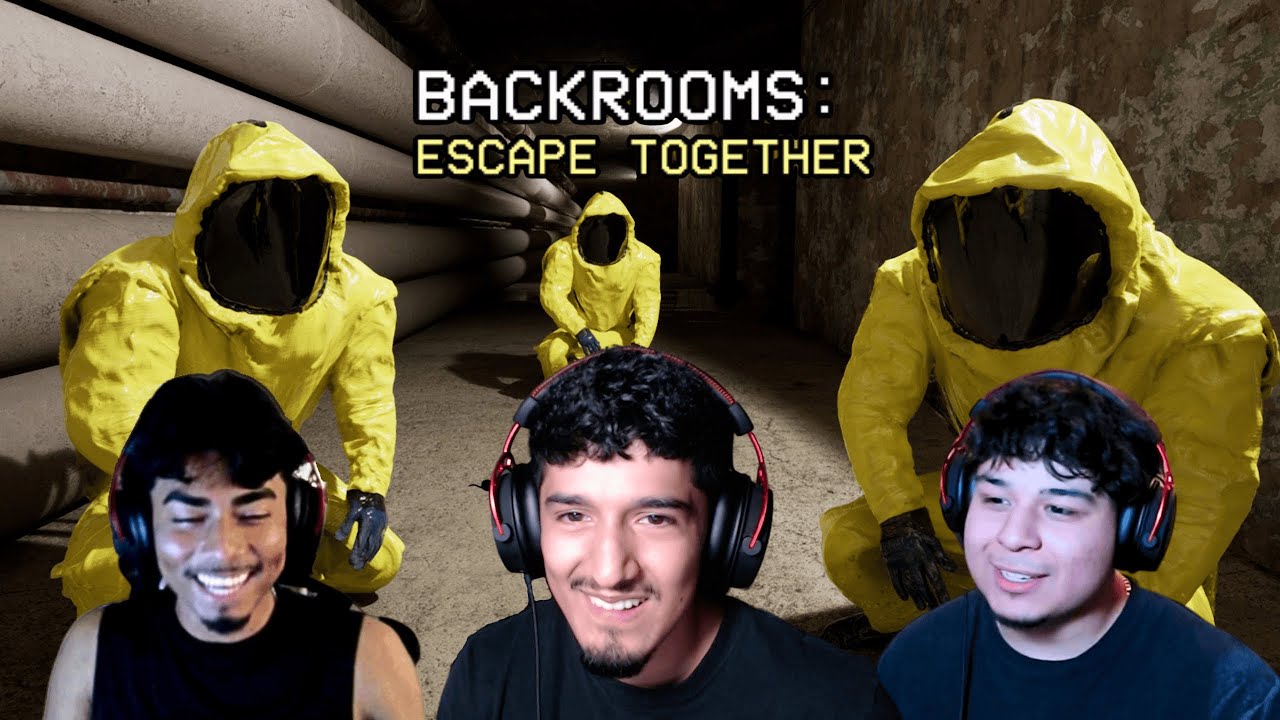 3 IDIOTS TRY TO ESCAPE THE BACKROOMS!! (Ft. Gerohan & ActuallyJose)