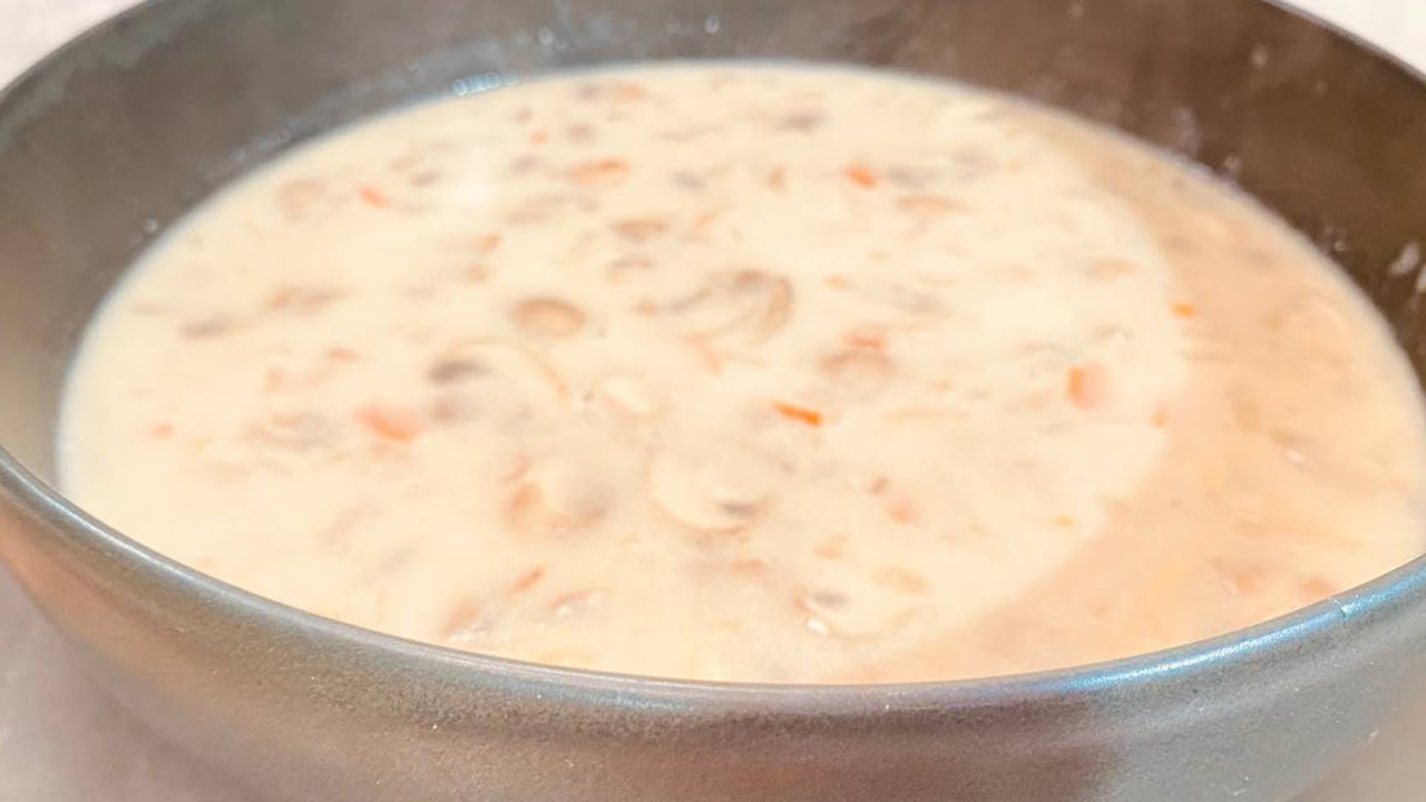 طريقة عمل شوربة المشروم | المطعم مع الشيف محمد حامد