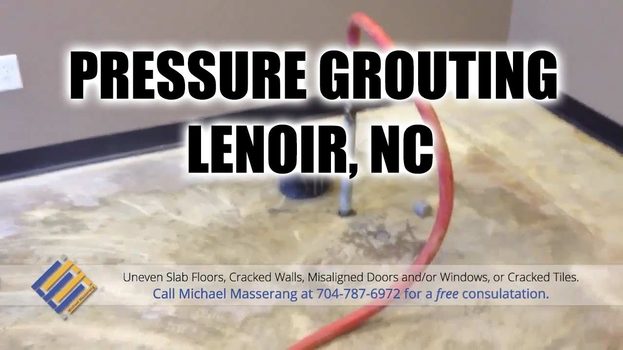 Pressure Grouting / Helical Pile Install in Lenoir NC - Masserang Consulting - 704-787-6972