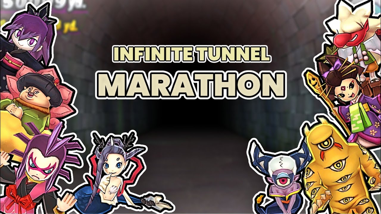 🔴LIVE Yo-kai Watch 2 | Infinite Tunnel MARATHON (400,000yd+)