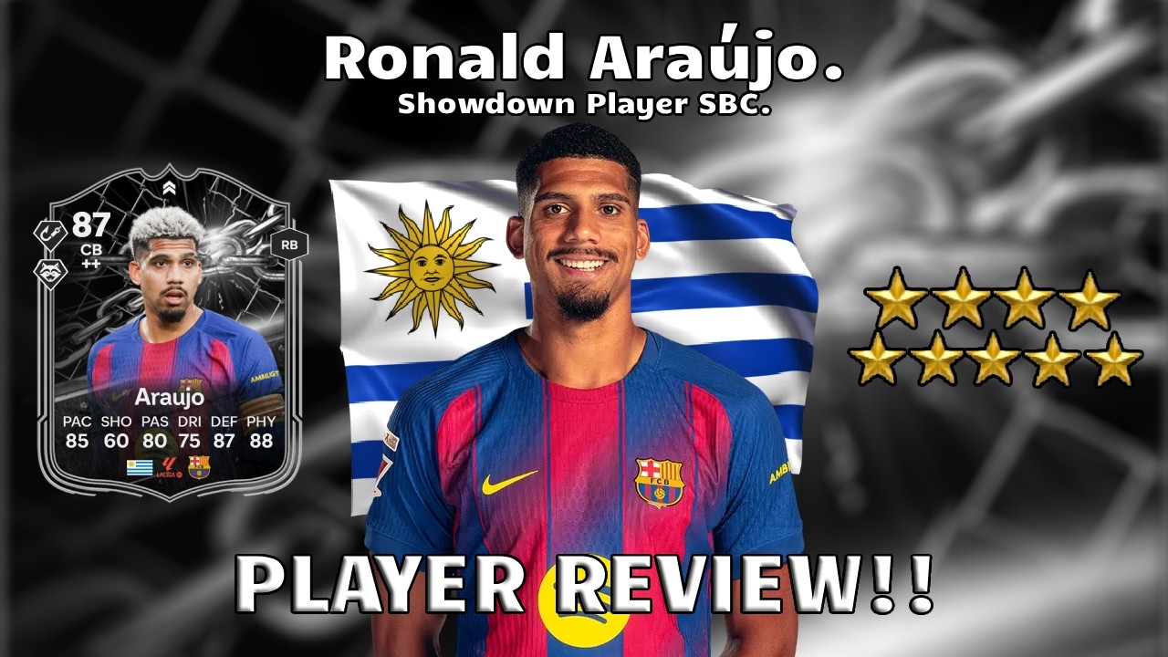 🧱🔥 Обзор игрока Рональда Араужо с рейтингом 87! SBC игрока Showdown 🧱⭐. FC 26 Ultimate Team