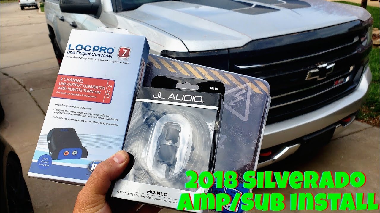 Шаг за шагом: установка усилителя/сабвуфера Silverado 2018 с использованием заводской магнитолы?