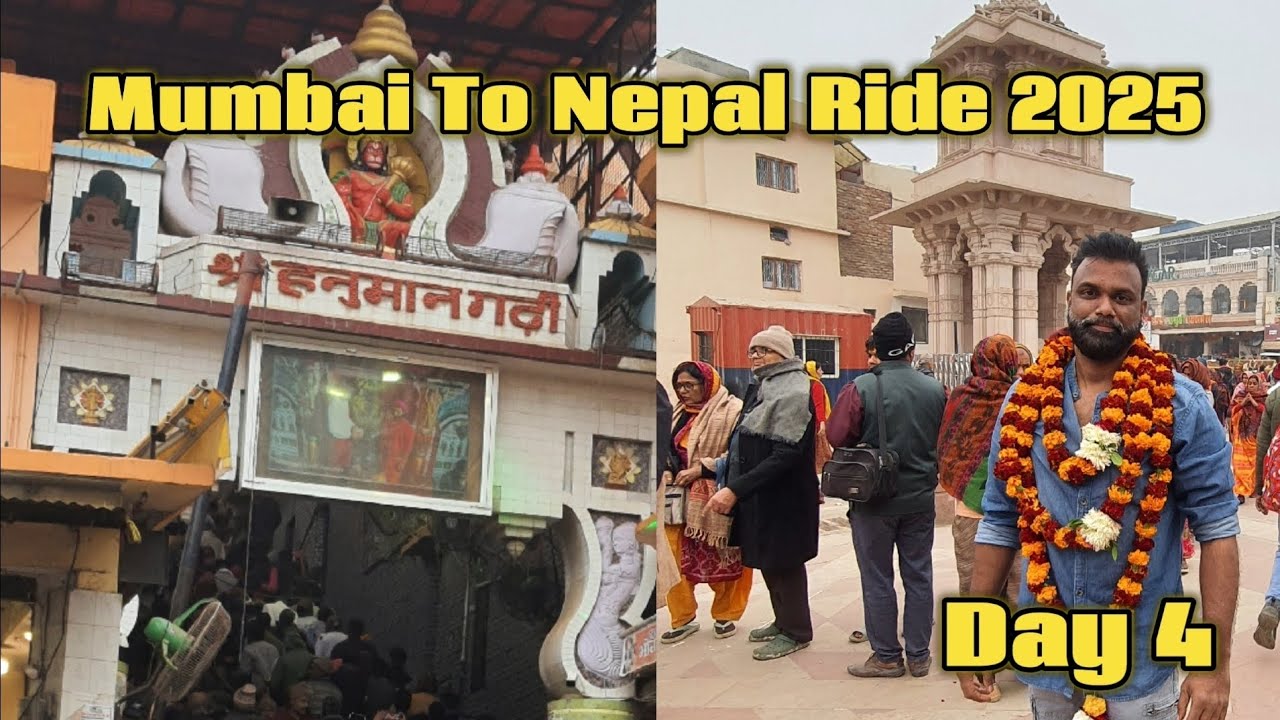 Ayodhya Mai Shree Ram Ji Ke Darshan Hogaye |Day4|🇮🇳Mumbai To 🇳🇵Nepal Ride 2025 On My Suzuki Burgman