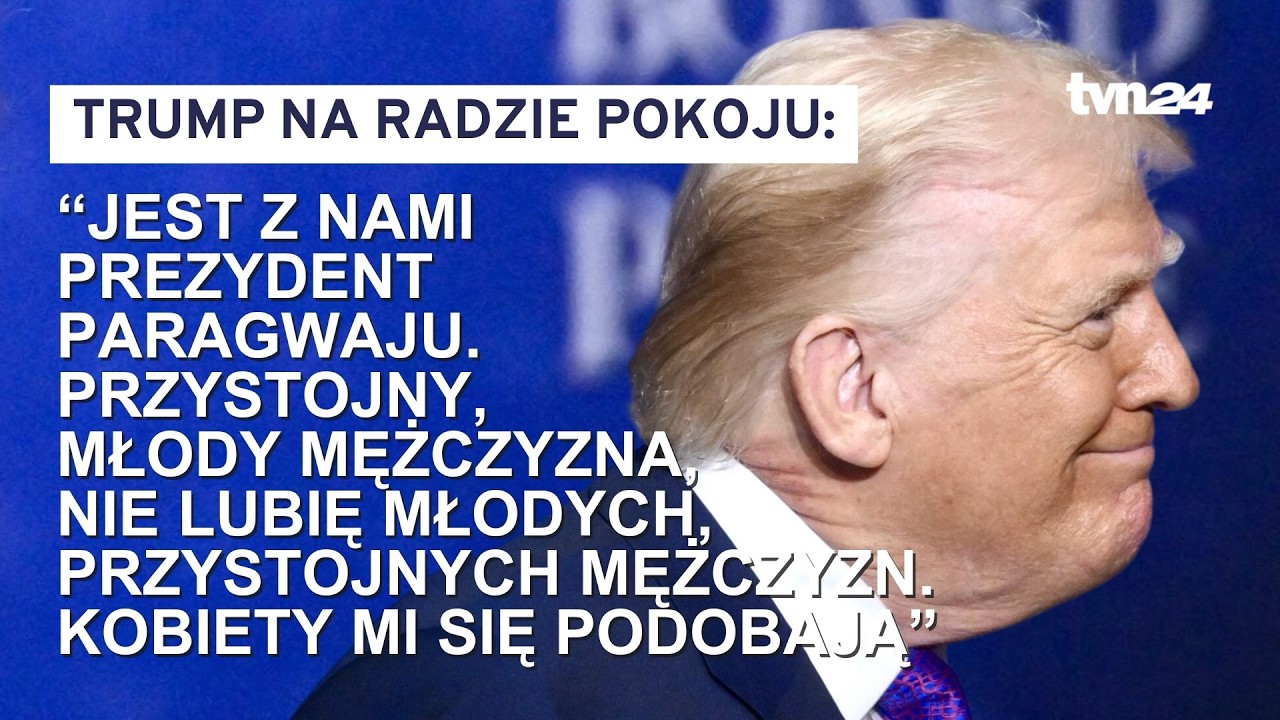 Chwalił wygląd prezydenta Paragwaju i mówił o graniu w bilard na głowach. Trump na Radzie Pokoju