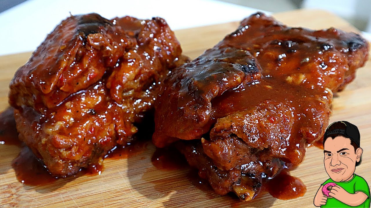 COSTILLAS BBQ sin HORNO 🍖 Receta super fácil 🤤
