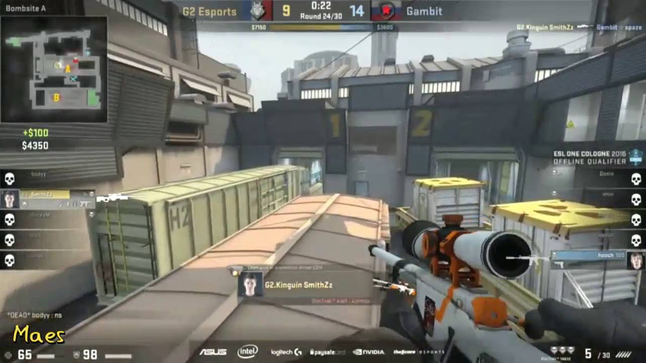 G2 SmithZz Amazing 1 vs 3 Clutch on Train vs Gambit | ESL One Qualifier | HD