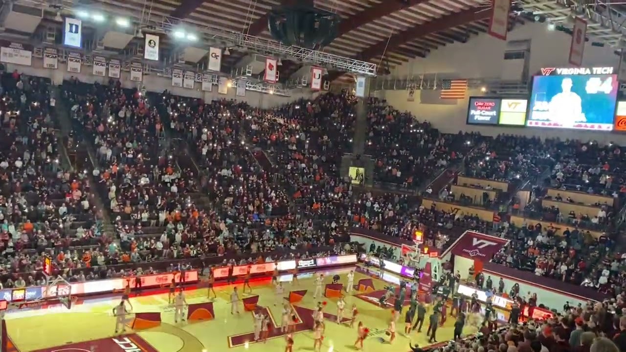 The Starter Lineups In enter sandman at Virginia Tech basketball  🏀 ￼
