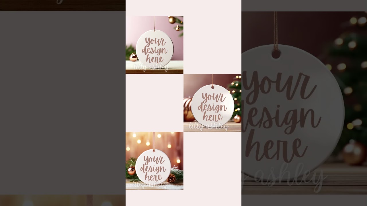 Sell POD Christmas Ornaments With These Aesthetic Ornament Mockups
