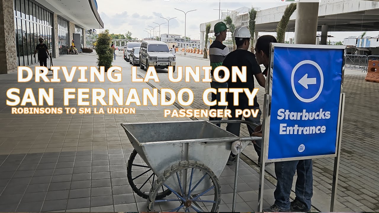 DRIVING SAN FERNANDO CITY LA UNION ROBINSONS PLACE TO SM LA UNION PASSENGER POV