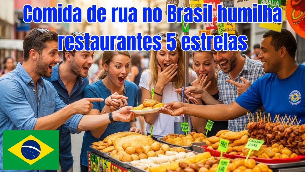 Turistas dizem: comida de rua do Brasil supera restaurantes de luxo