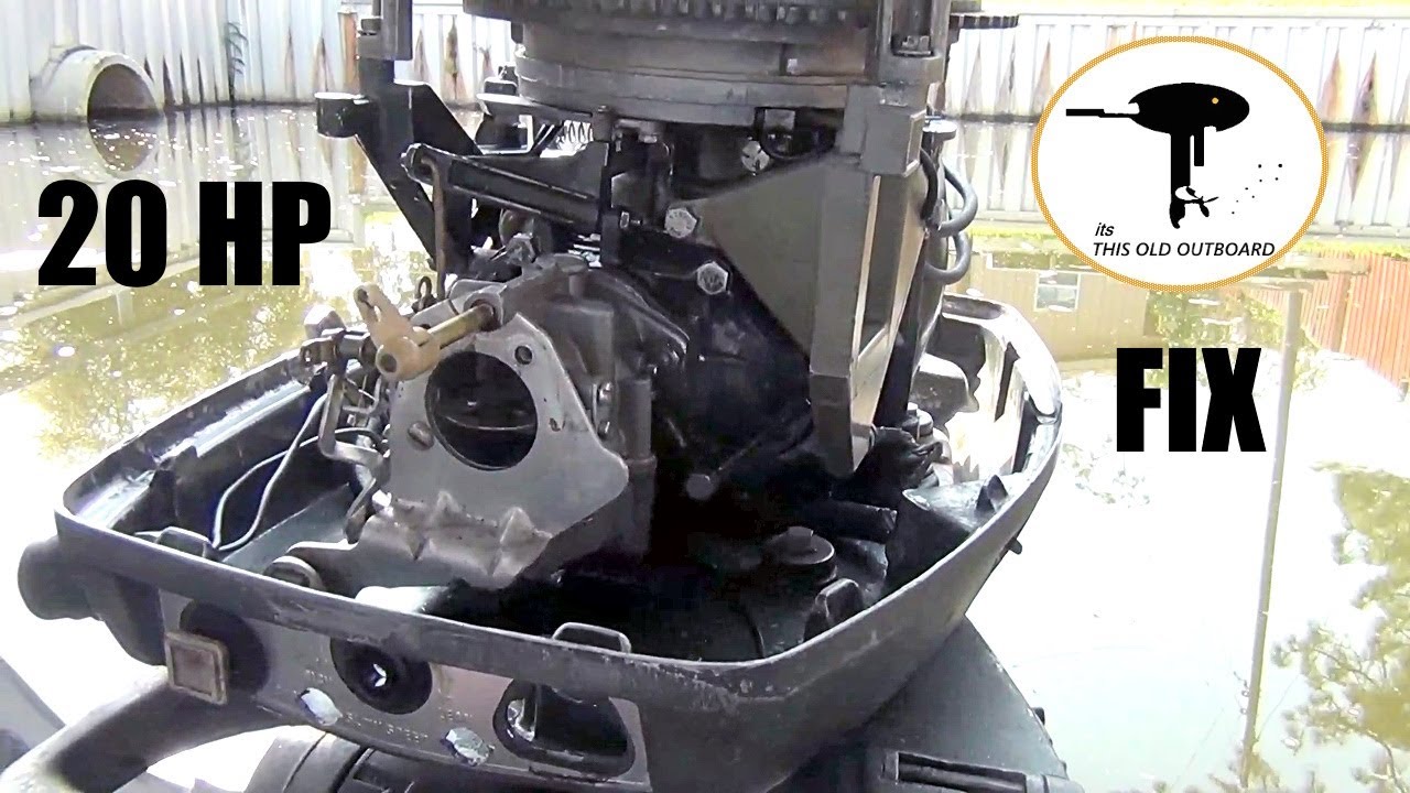 Johnson 20 Hp Throttle Gear Slop Fix - Timing - Carb - THIS OLD OUTBOARD #outboardrepairvideos