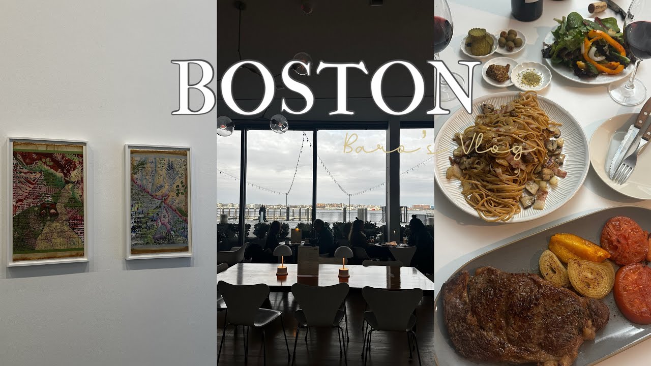 🇺🇸 미국에서 집밥 네끼 | 보스턴 한인마트 장보기 | 눈오는 날의 아트뮤지엄 | 밥 잘해먹는 보스턴 브이로그