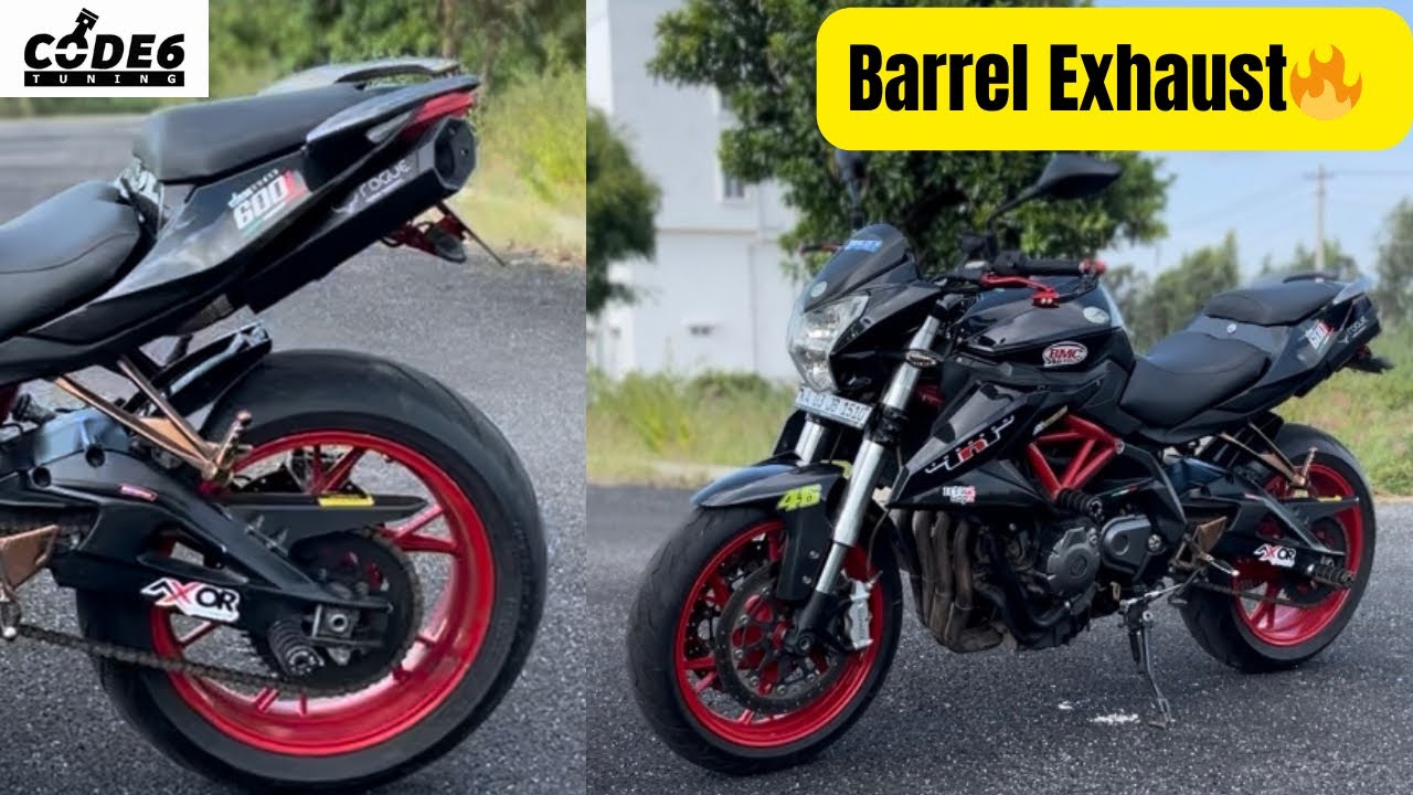One and only Benelli 600i in India with Barrel Rogue Exhaust and Code6 Tuned@BarrelExhaustOfficial