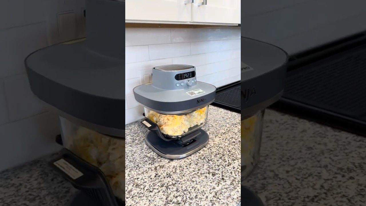 Аэрофритюрница Ninja Crispi 6 в 1 со стеклянным корпусом. 