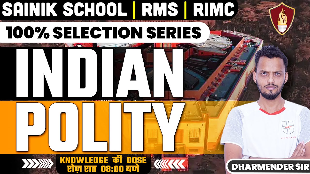 Indian Polity For RIMC, RMS and Sainik School | Military School Online Coaching | RMS Coaching