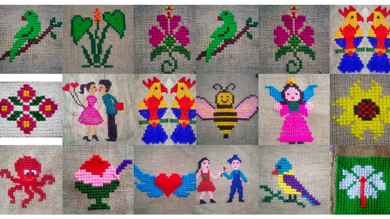 Beautiful 20+ cross stitch design . Must watch this video.woolen vorat ason design.