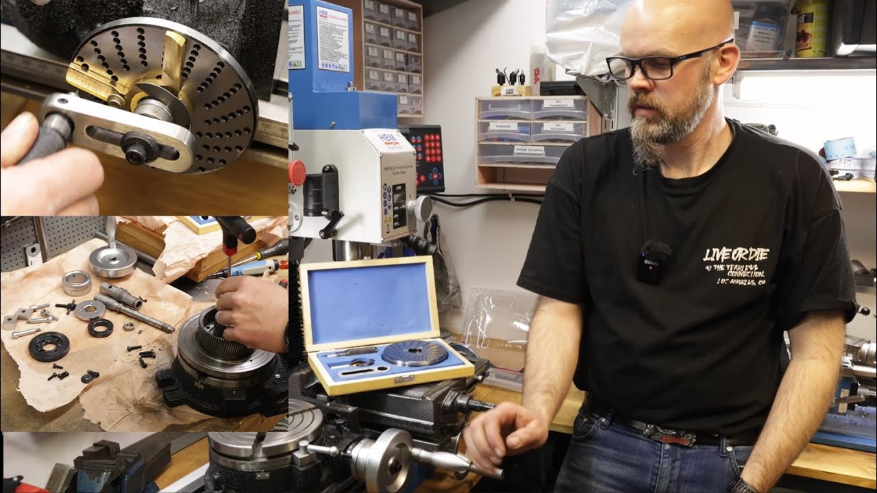 HBM BF25 - HBM Rundmatningsbord og Deleskivesett Unboxing Taken Apart HBM Rotary Table and Indexing