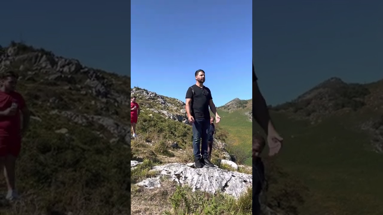 Prédication de Starky manouche gitan catholique réunion en haut de la montagne avec les frères￼