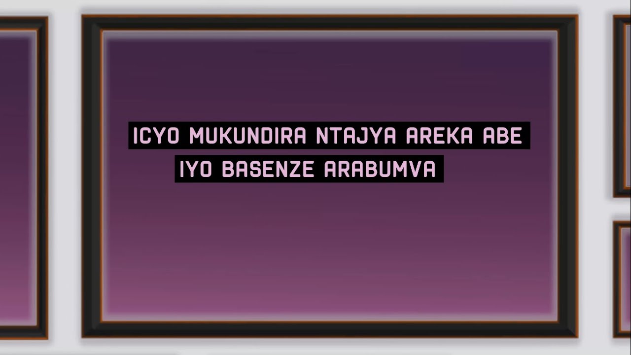 Rwibutso Emma  -  Wambare OFFICIAL video lyrics 2020
