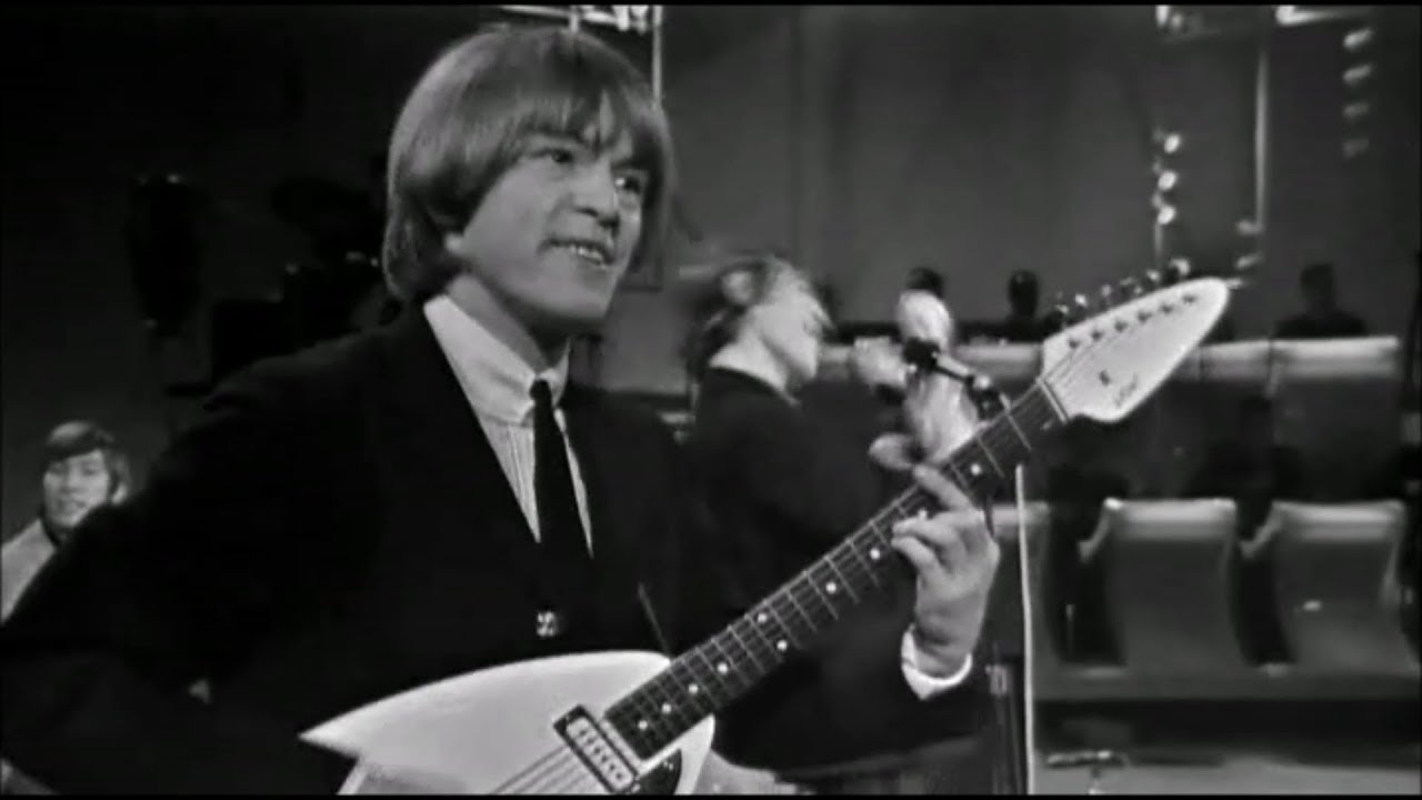 The Rolling Stones Live on the TAMI Show 1964 (Brian Jones Plays His VOX Teardrop Guitar)